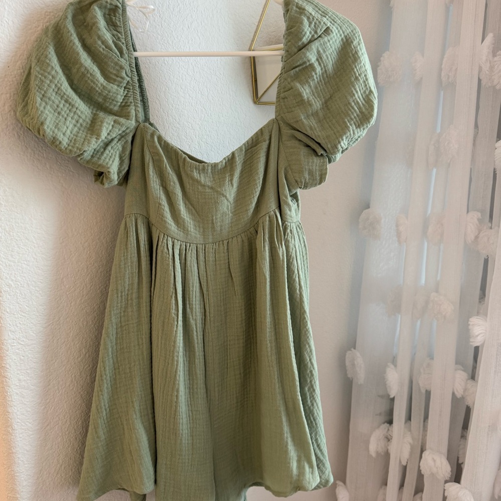 Princess Polly Sage Romper